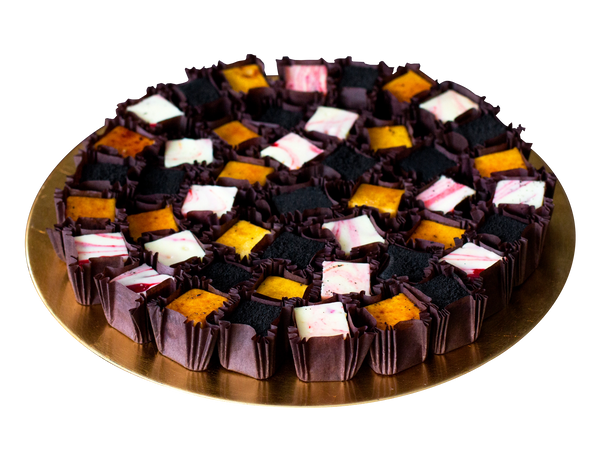 cheesecake dainties on platter