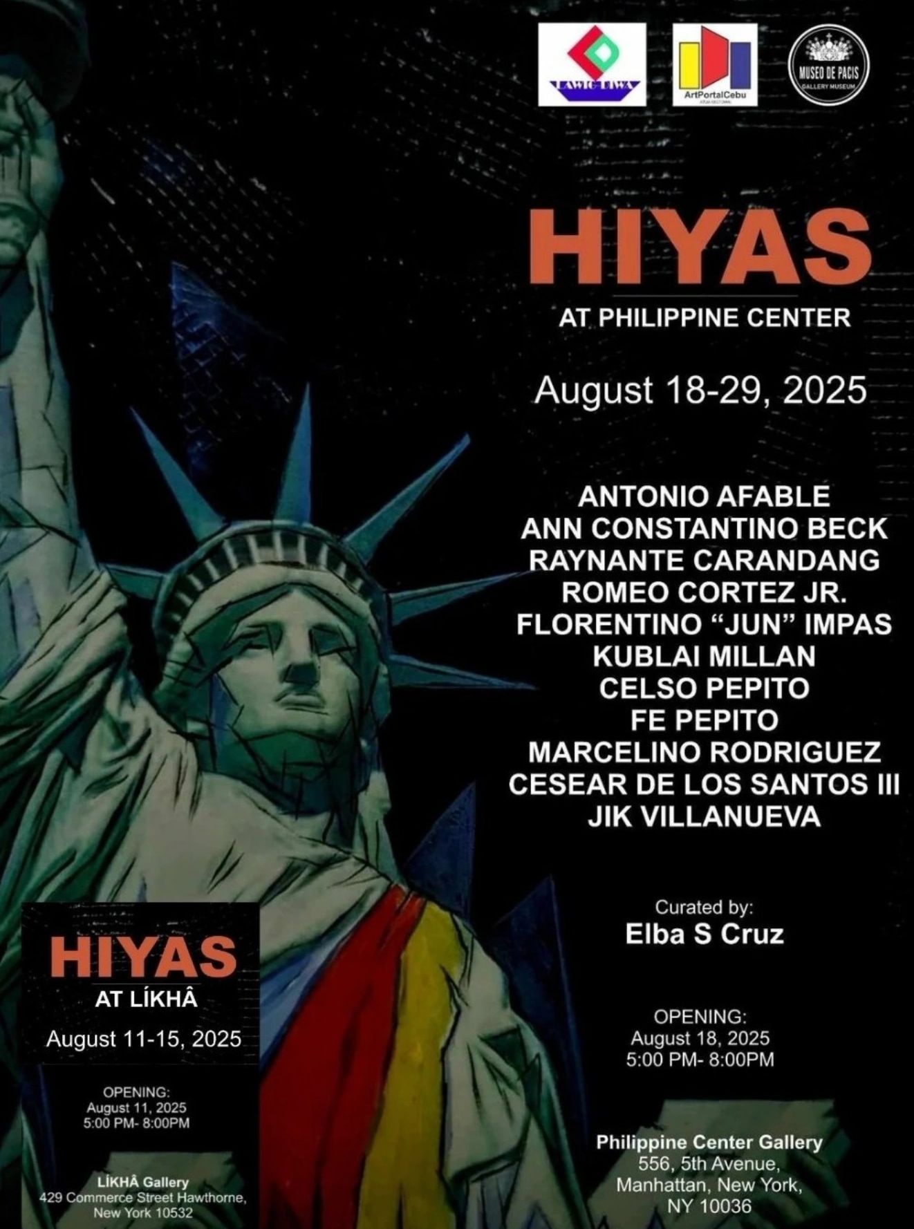 HIYAS at LÍKHÂ August 18-29, 2025 | Mon - Fri 10:00 -5:00 pm