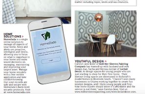 Ottawa at Home article featuring one of our murals for Richcraft designed by Leclair Decor