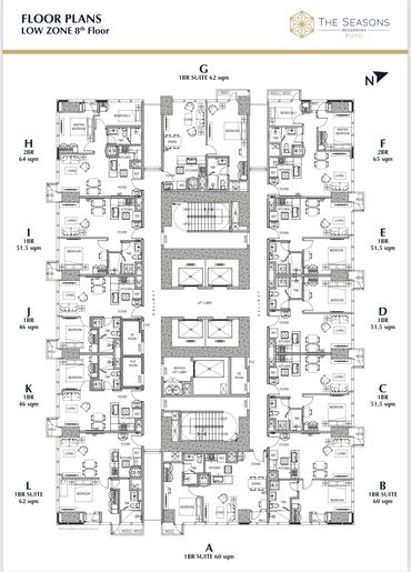 THE SEASONS RESIDENCES
FUYU TOWER FLOOR LAY OUT
