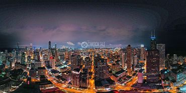 This night time aerial 360 panorama is best viewed on Facebook or RoundMe.com, as you get the full, 