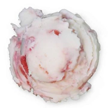 Scoop of Pomegranate Swirl NSA Ice Cream