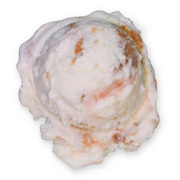 Scoop of Rhubarb Crumble Ice Cream