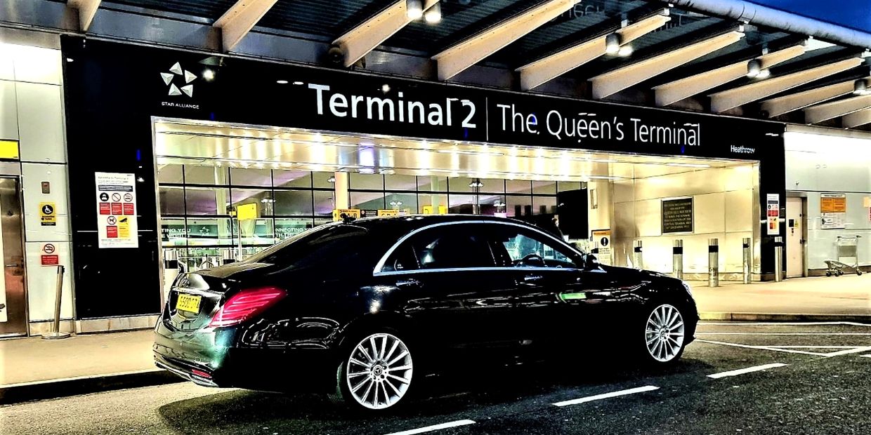 Sahota Chauffeurs Mercedes-Benz S-Class at Heathrow Airport Terminal 2