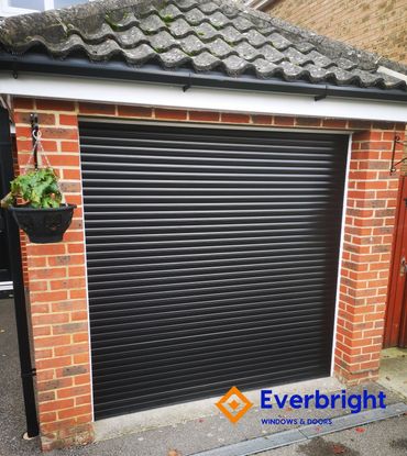 Black Roller Door fitted in Ashford Kent