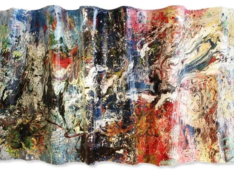 Dan Couvrette's 3D Mural Lots of Emotions