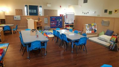 Warm and welcoming classrooms with soft lighting make our learning environments cozy and comfortable