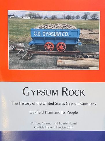 Mine cart with gypsum from U.S. Gypsum Co.