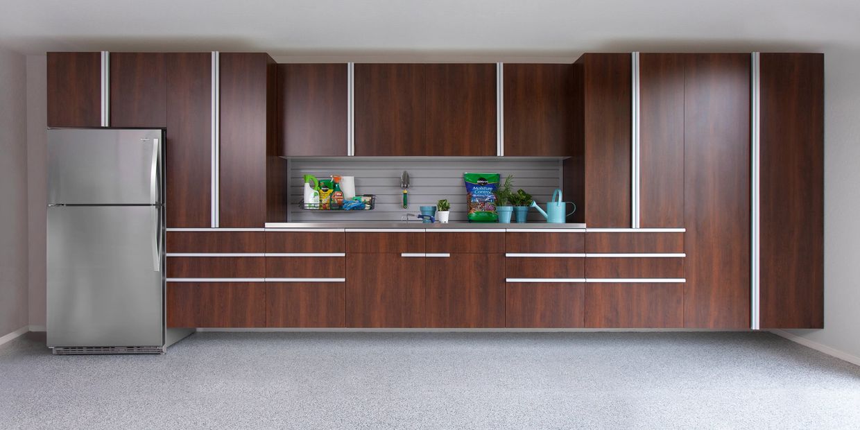 Coco Thermally Fused Laminate Cabinets with Extruded Handles