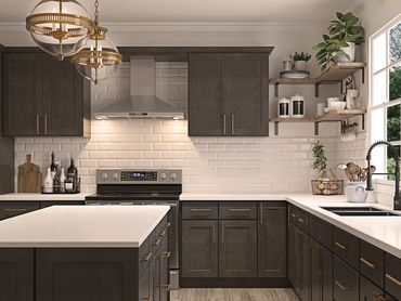 Gray Kitchen Cabinets
