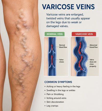 Varicose vein treatment in Lucknow
Laser treatment for varicose veins
EVLA procedure by Dr. Vrishit