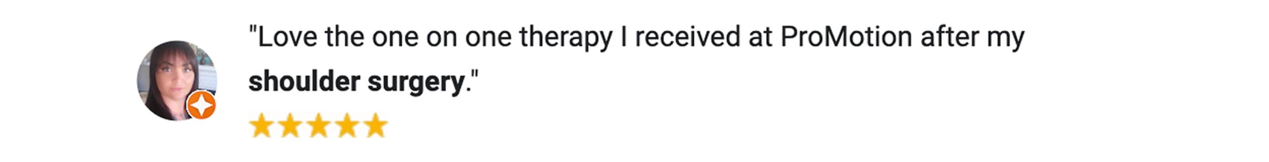 Physical therapist in Boise Idaho feedback review comment five star services