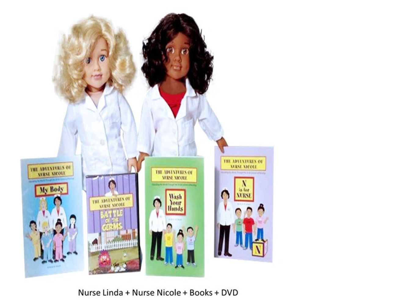 Nurse Nicole Doll & Nurse Nicole Doll, N is for Nurse, Wash your Hands & Battle of the Germs - DVD
