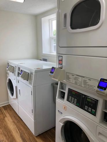 Closeup of the wash area