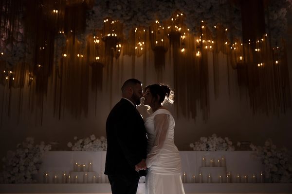 The Prop Parcel styling at Fior Venue with the bride and groom