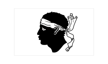 The Moors Head has become the emblem of Corsica and can be seen on flags throughout the island.