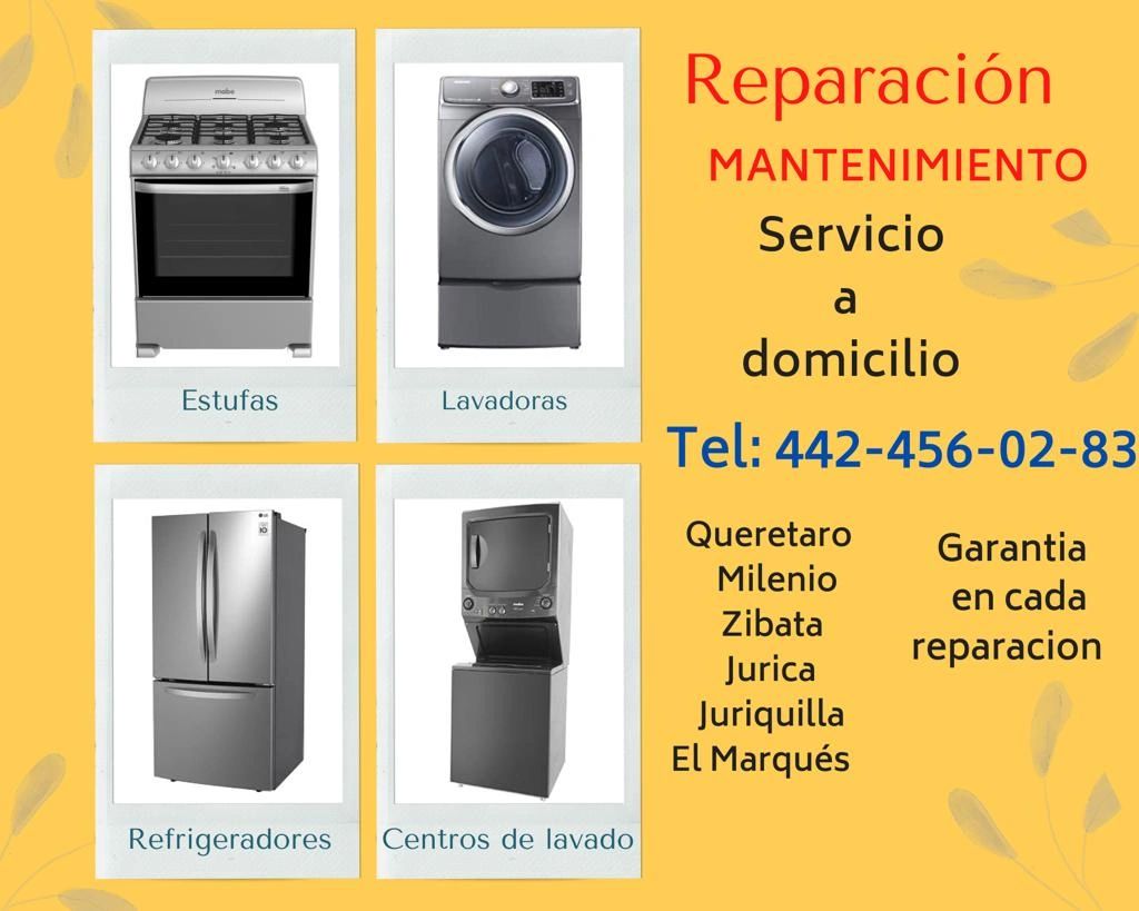 reparacion de lavadoras
reparacion de refrigeradores
tecnico de lavadoras
tecnico de refrigeradores