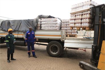 8 TON side drop loading goods