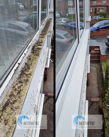one off window clean, dirty upvc cleaned to  look like new