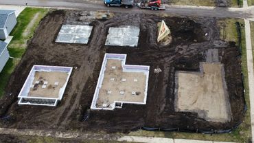 Left/Middle: Residential homes ready for framers!
Right: Ready for foundation walls!