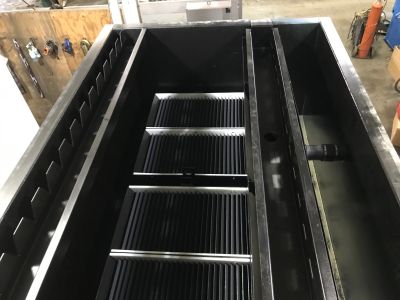 Lamella Plate Packs in a clarifier