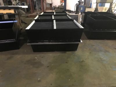 Inclined plate pack inside a Met-Chem industrial clarifier