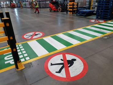 safety walkway painting industrial northern ireland