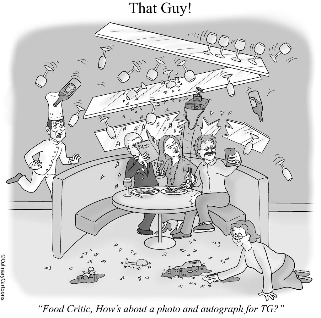That Guy is Food Critic’s Groupie