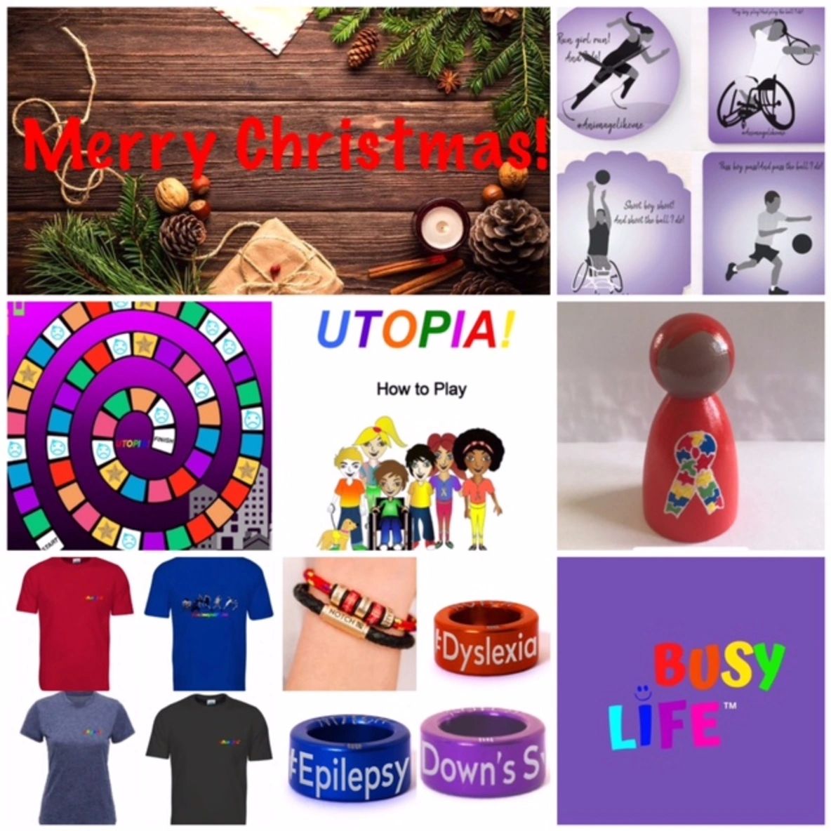 Some of the inclusive gifts available this Christmas from Busy Life!
