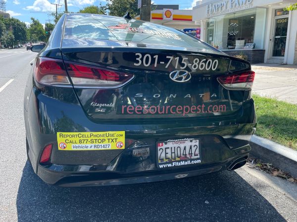 ReportCellPhoneUse.com Bumper Decal