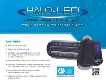 Halo-LED Air purifier specification datasheet