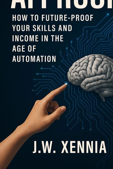 Book cover showing a hand reaching toward a brain with circuitry background.