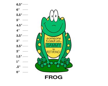 Frog Lawn Sign Someone toad us (Name) is retiring!
