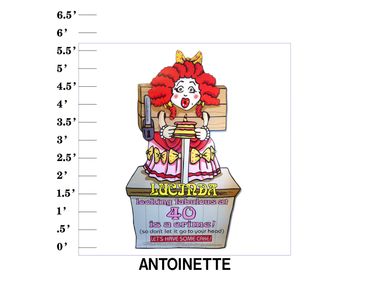 Marie Antoinette Funny Birthday Lawn Card