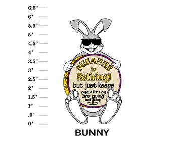Bunny Lawn Sign (NAme) Is Retiring! but just keeps going and going and going...