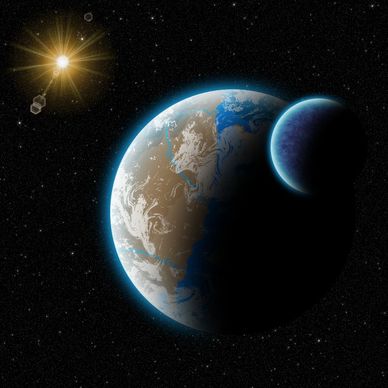 Sagan 4 planet star moon solar system