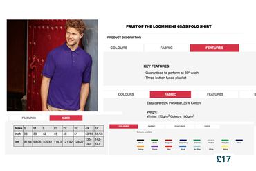 Logo embroidered clothing & workwear logo, embroidery Essex, UK