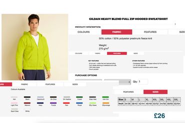 Embroidery service, Clacton, Essex, UK embroidered clothing, workwear, embroidered hoody