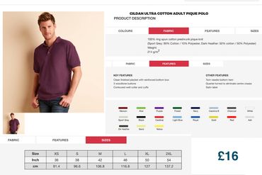 Embroidered clothing workwear, embroidery services, Essex, UK