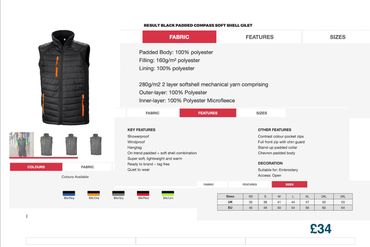 Embroidery service, Clacton, Essex, UK embroidered clothing, workwear, custom embroidery