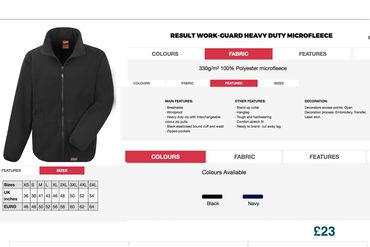 Embroidered Clothing jackets & workwear Clacton on Sea Essex