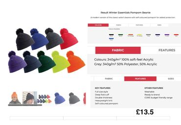 Embroidered, pom-pom, beanie hat, pom-pom, beanie hat, embroidery