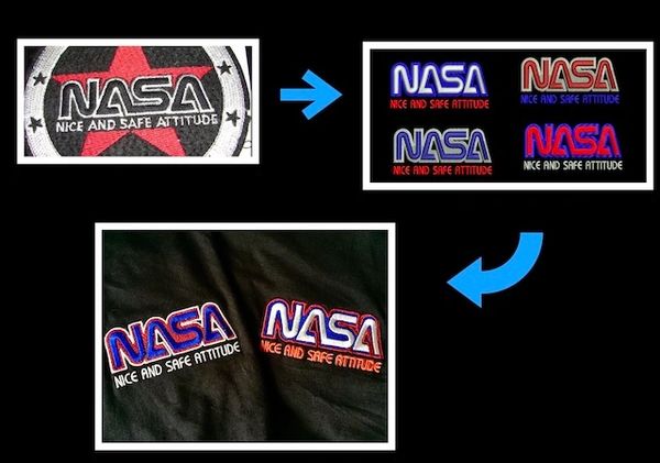 NASA Custom embroidered, NASA Clothing, nasa ,clothing, embroidery service