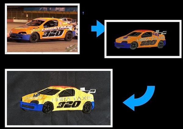 Embroidered car embroidery services embroidered cars, motorbikes, motorcycles embroidery