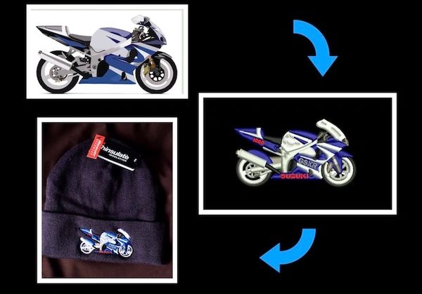 Custom embroidered Suzuki gsxr, suzuki, embroidery embroidered Suzuki, cars, motorbike,