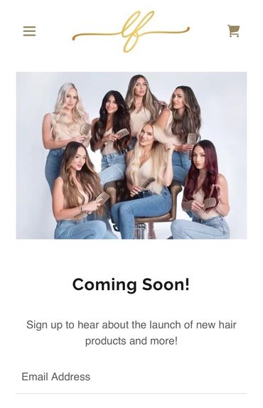 Hair extension website design and website hosting