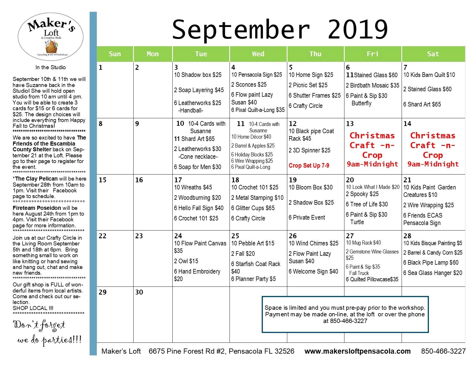 Makers Loft Makers Loft in Pensacola, Arts and Crafts,