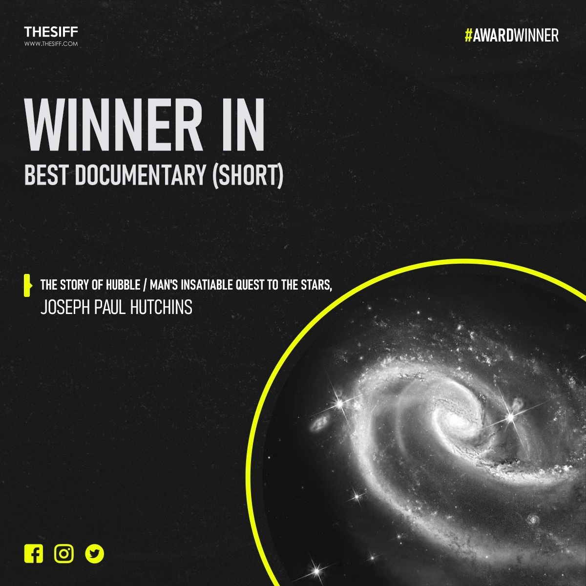 THESIFF Award for the Story of Hubble