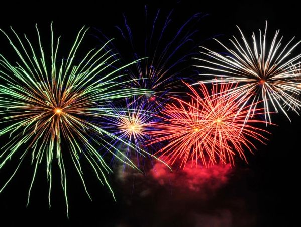 The universe exploded like an organized fireworks display