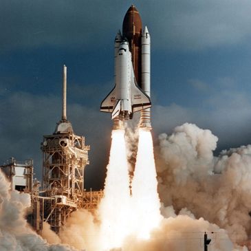 Hubble's launch into space on April 24, 1990 aboard the Space Shuttle Discovery